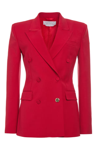 Gavin Blazer in Scarlet Red Sportswear Wool