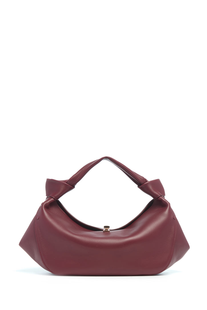 Small Antonia Bag in Bordeaux Nappa Leather