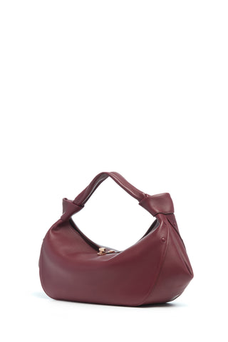Small Antonia Bag in Bordeaux Nappa Leather