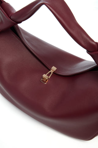 Small Antonia Bag in Bordeaux Nappa Leather