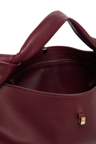 Small Antonia Bag in Bordeaux Nappa Leather