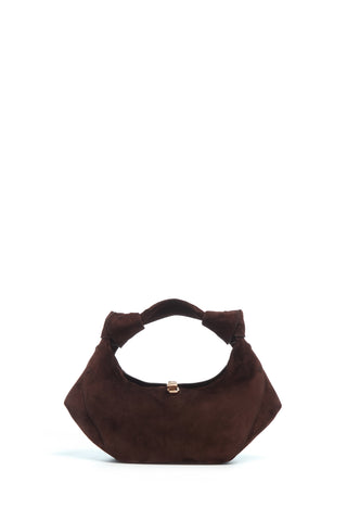 Mini Antonia Bag in Chocolate Suede