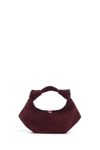 Mini Antonia Bag in Bordeaux Suede