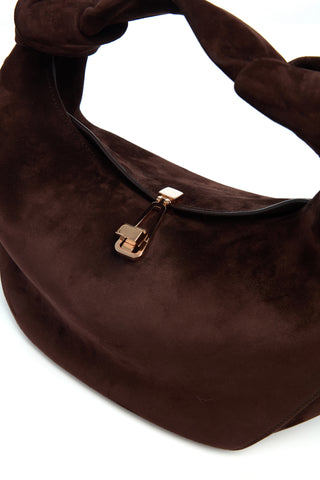 Mini Antonia Bag in Chocolate Suede