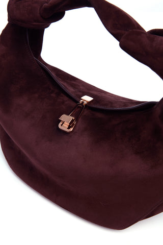 Mini Antonia Bag in Bordeaux Suede