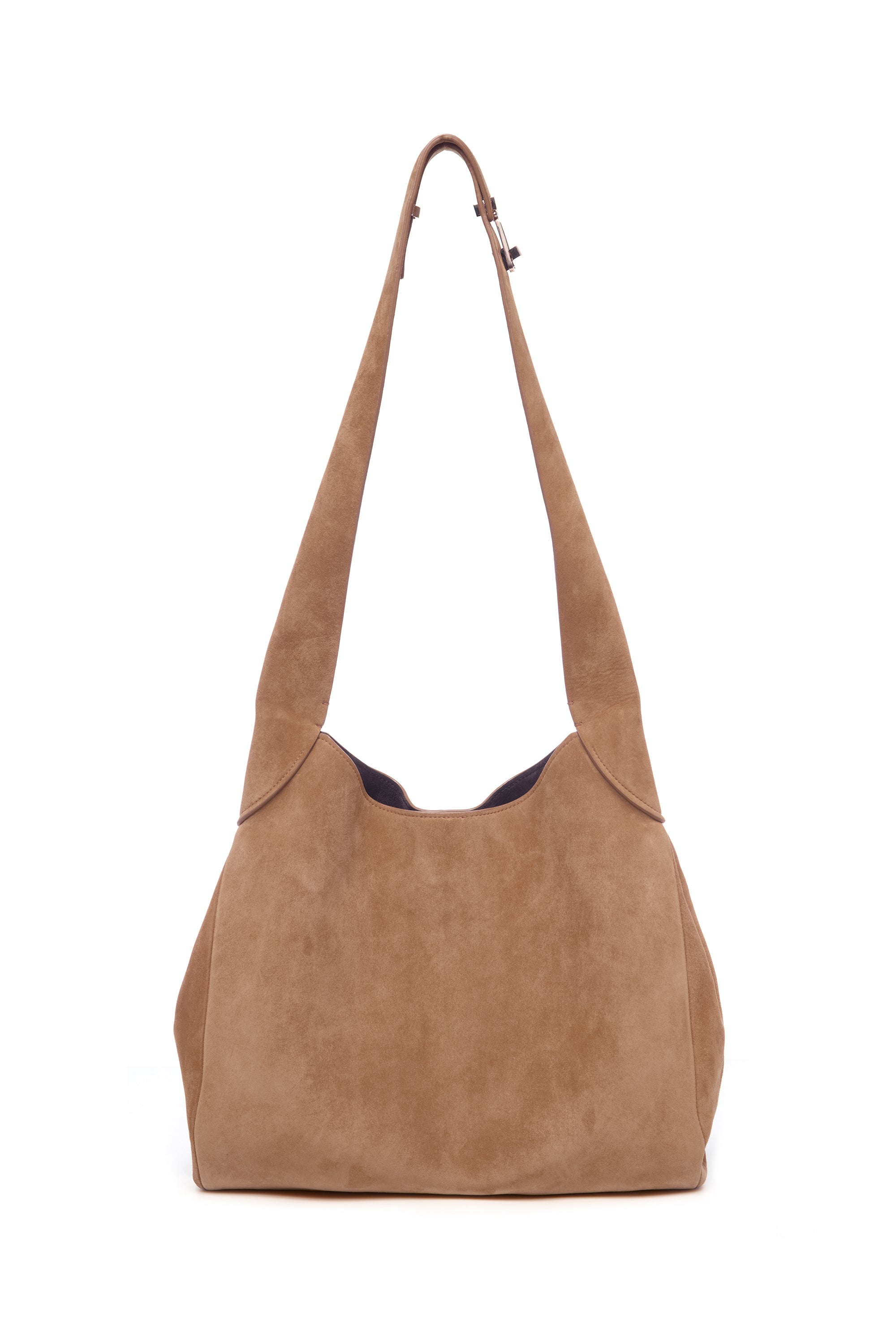 Small Hobo Bag in Dark Sand Suede – Gabriela Hearst