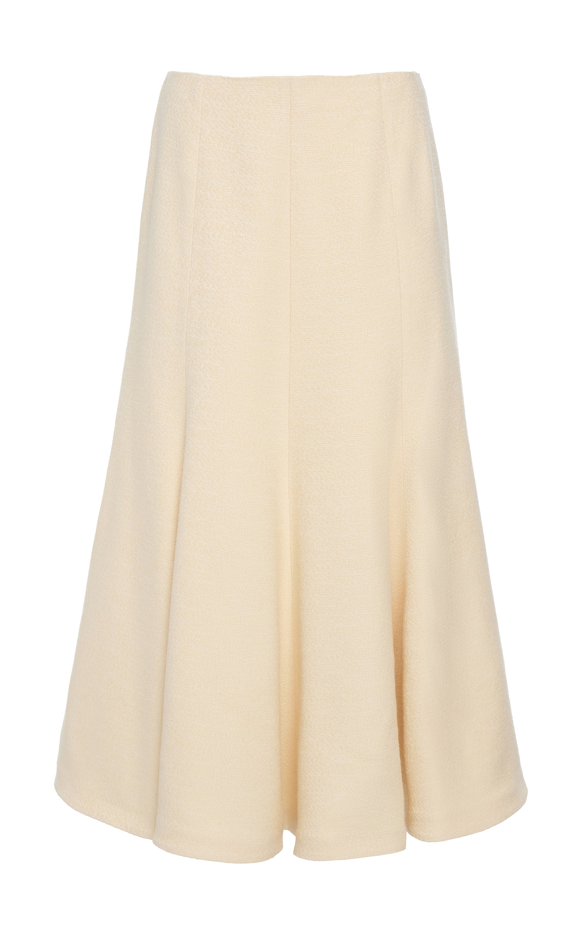 Women's Ivory Silk Tweed Maxi Skirt | Gabriela Hearst