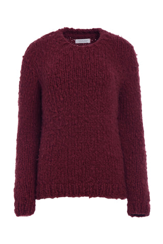 Lawrence Knit Sweater in Bordeaux Welfat Cashmere