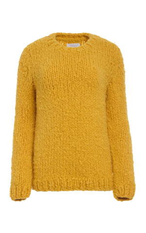 Lawrence Knit Sweater in Golden Birch Welfat Cashmere
