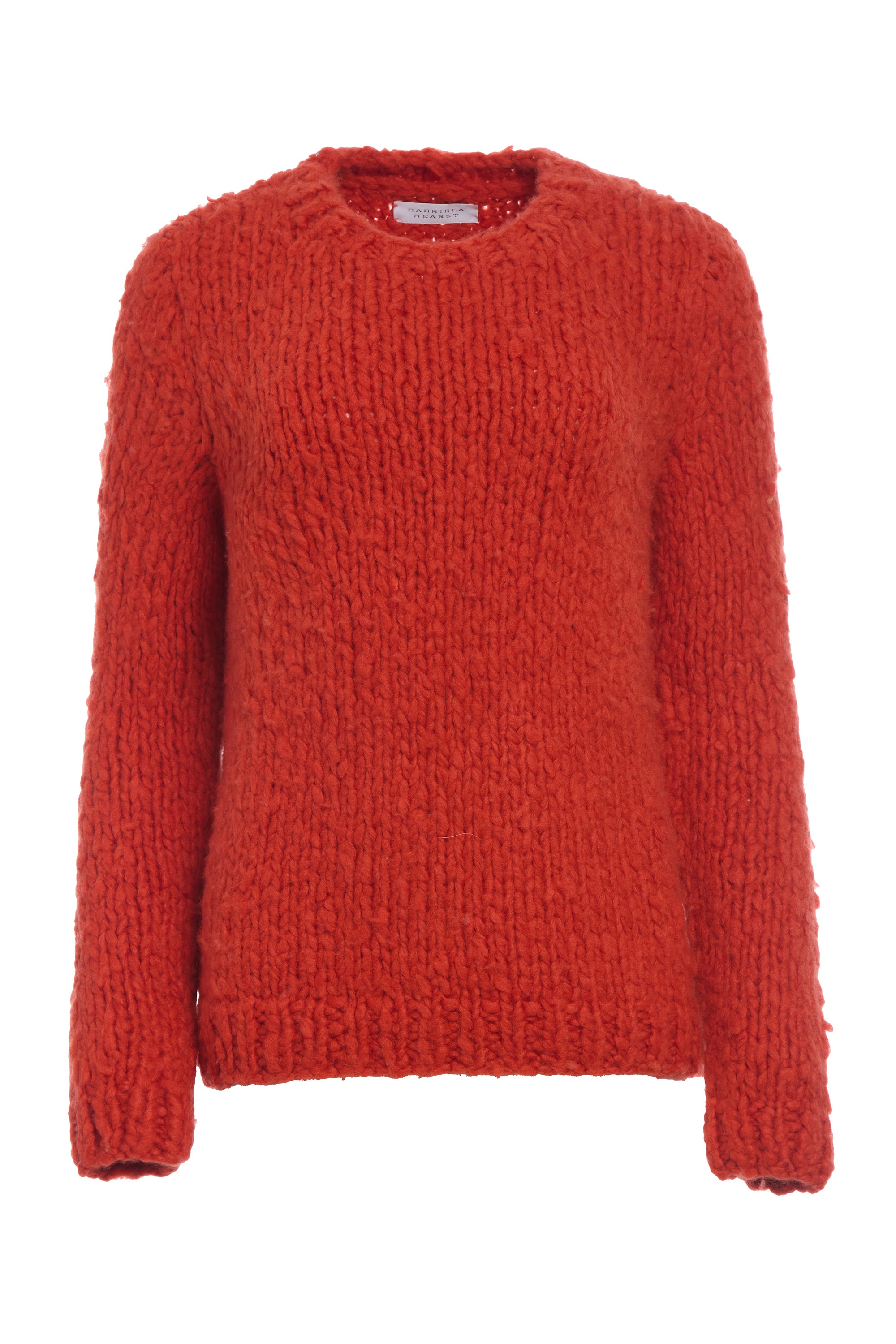 Lawrence Knit Sweater in Antelope Orange Welfat Cashmere