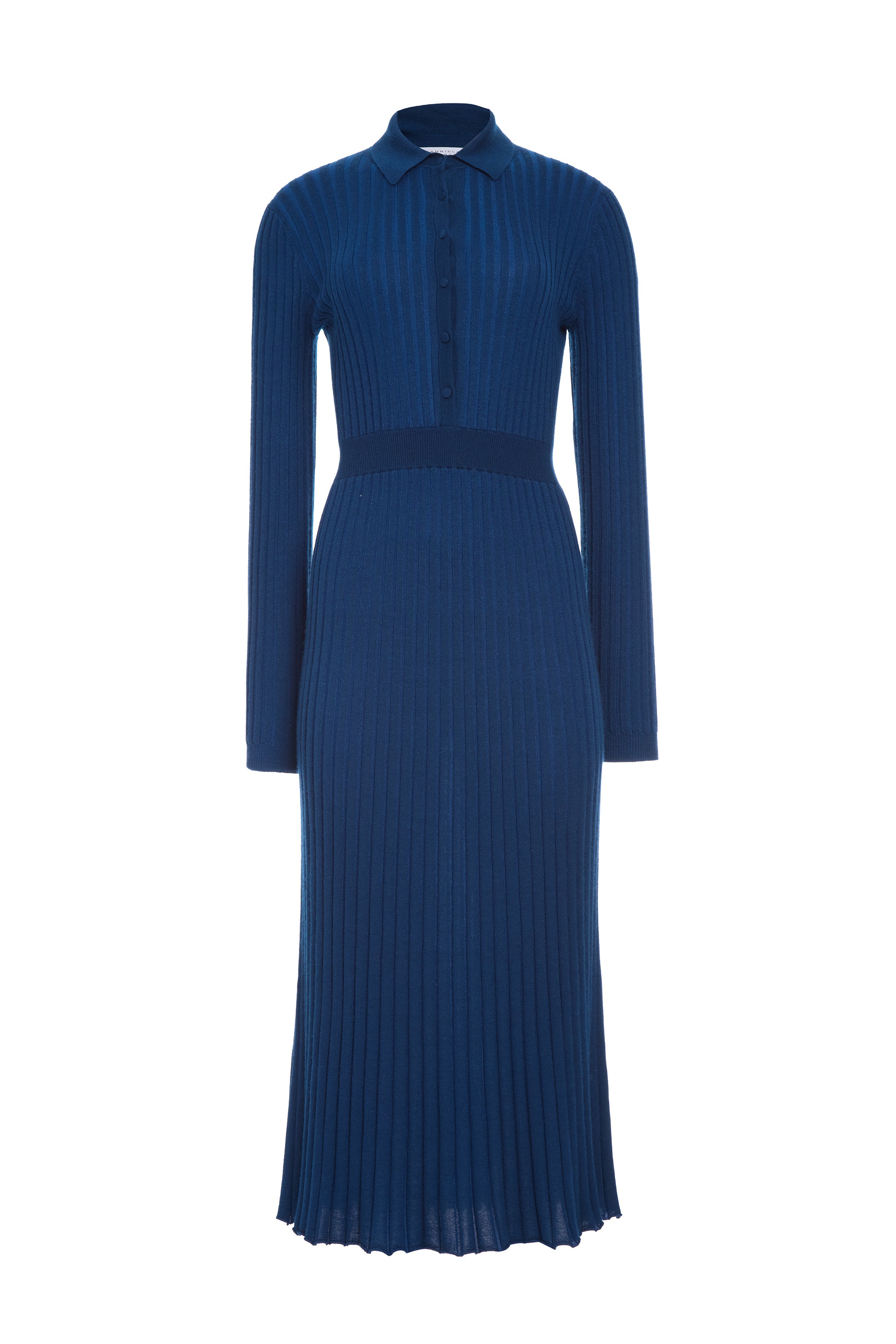 Ardor Knit Maxi Dress in Washed Denim Cashmere Silk – Gabriela Hearst