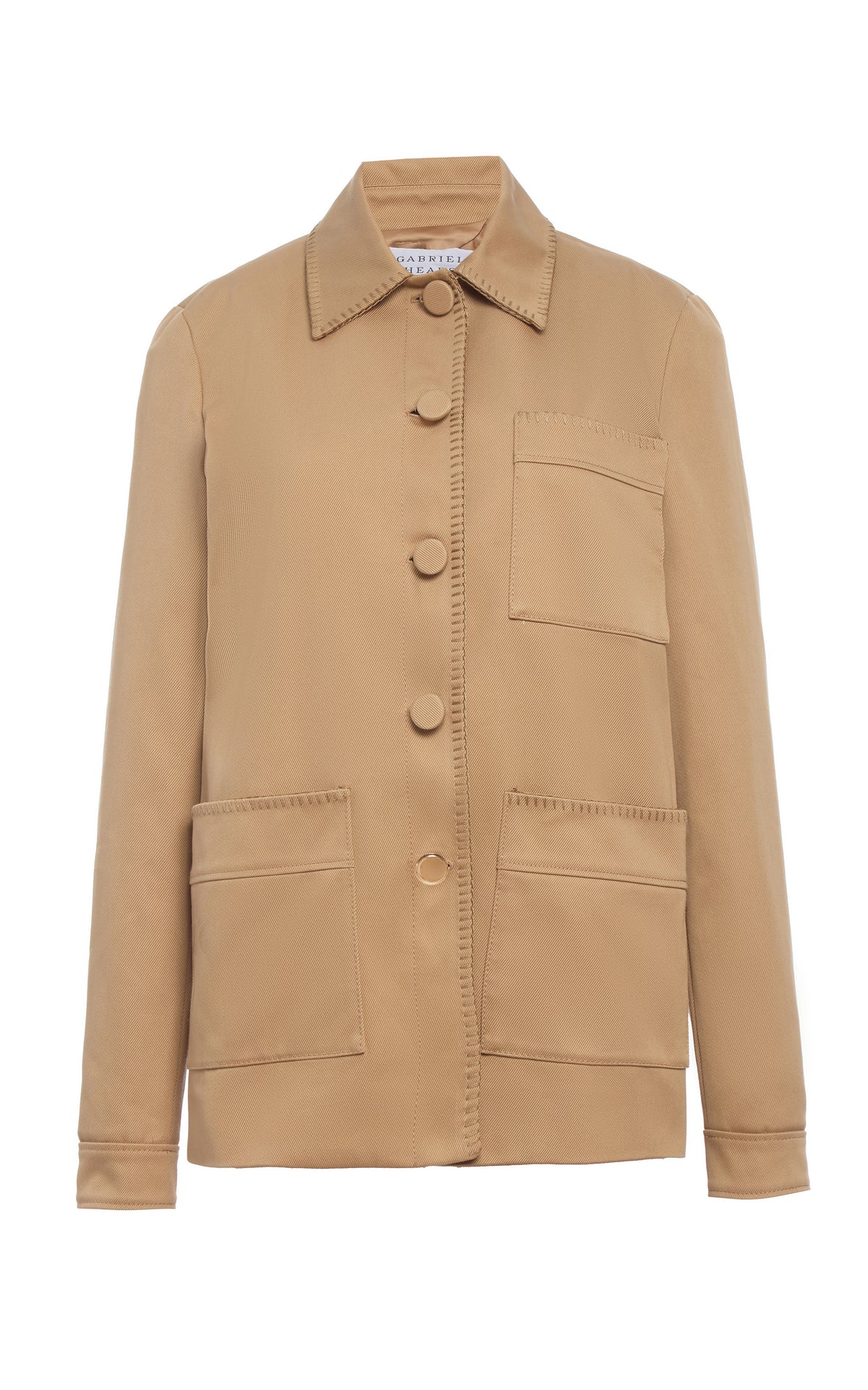 Ulu Chore Jacket in Camel Sea Island Cotton Twill