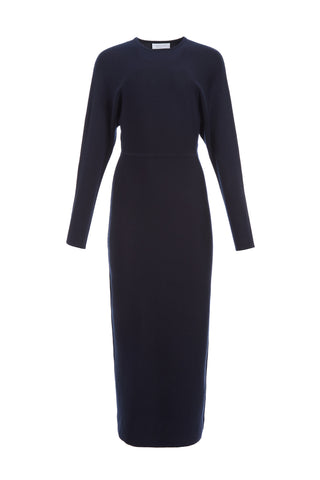 Semaine Knit Dress in Navy Cashmere Silk