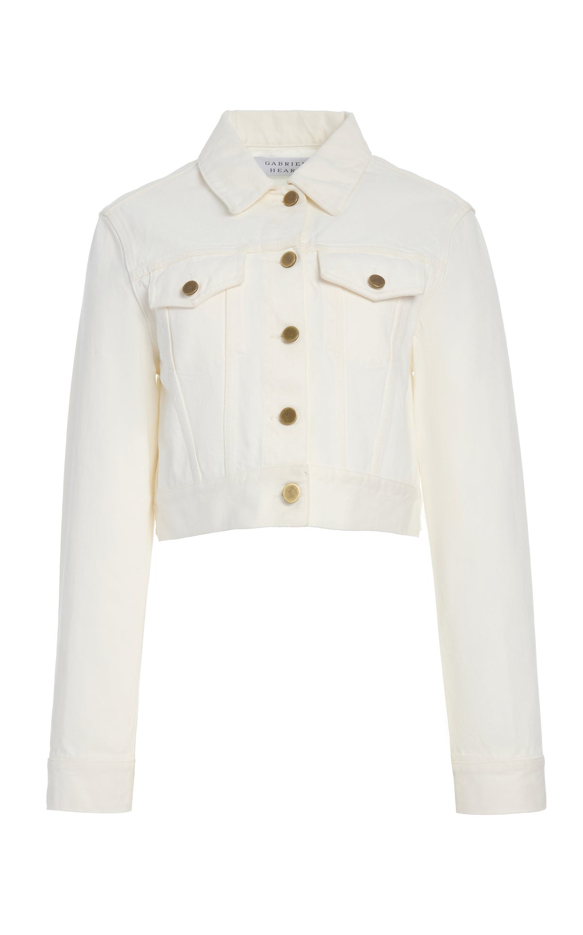 Bronte Jacket in White Recycled Cotton Denim