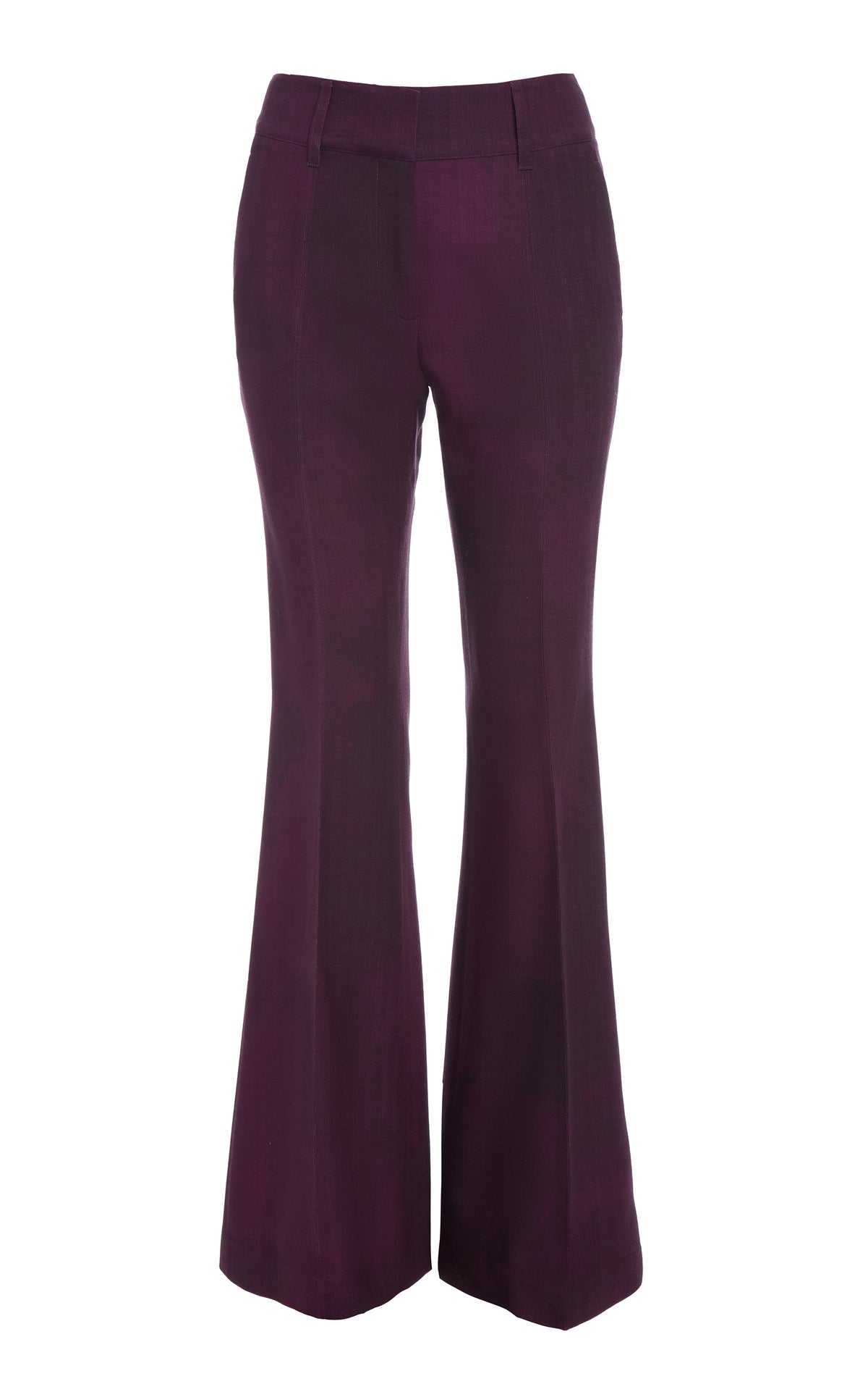 Rhein Flare Pant in Bordeaux Virgin Wool