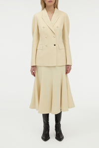 Sedna Blazer in Ivory Silk Tweed