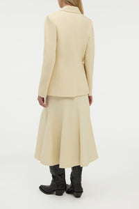 Sedna Blazer in Ivory Silk Tweed