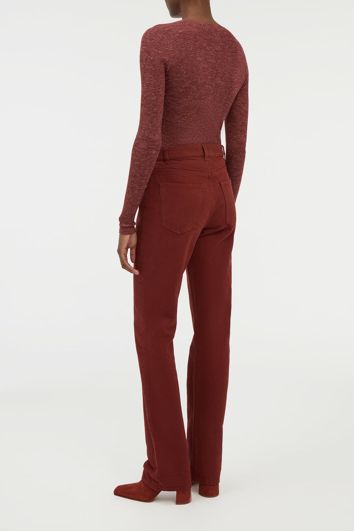 Willa Bootcut Jean in Burnt Sienna Recycled Cotton Denim