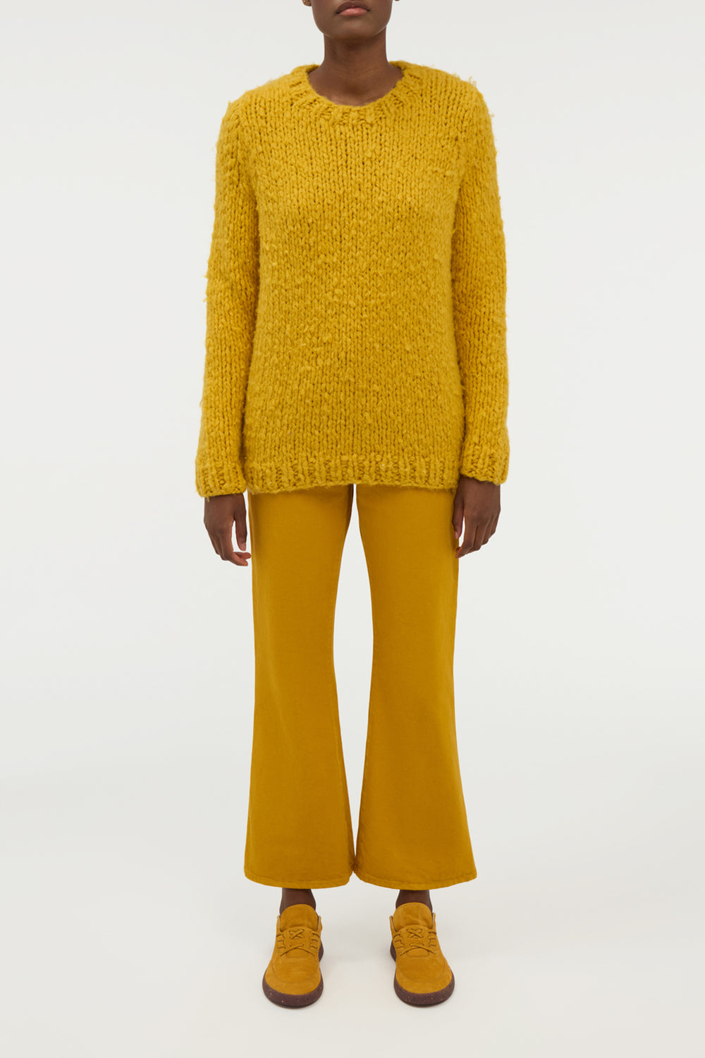 Lawrence Knit Sweater in Golden Birch Welfat Cashmere