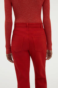 Willa Bootcut Jean in Antelope Orange Recycled Cotton Denim
