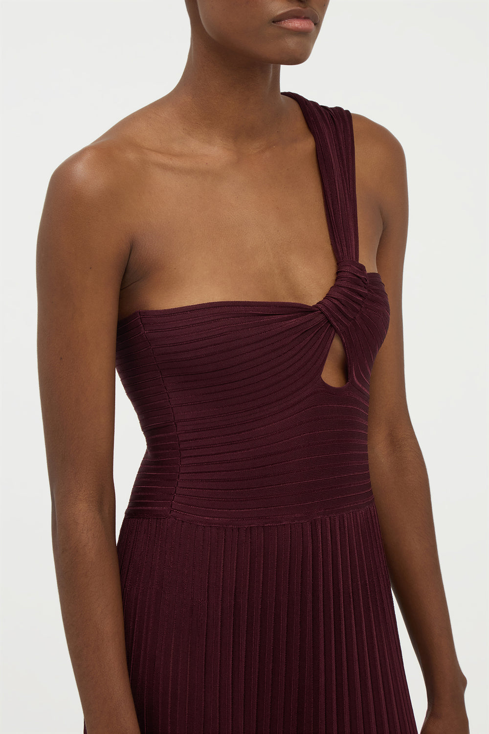 Altura Knit Maxi Dress in Bordeaux Silk
