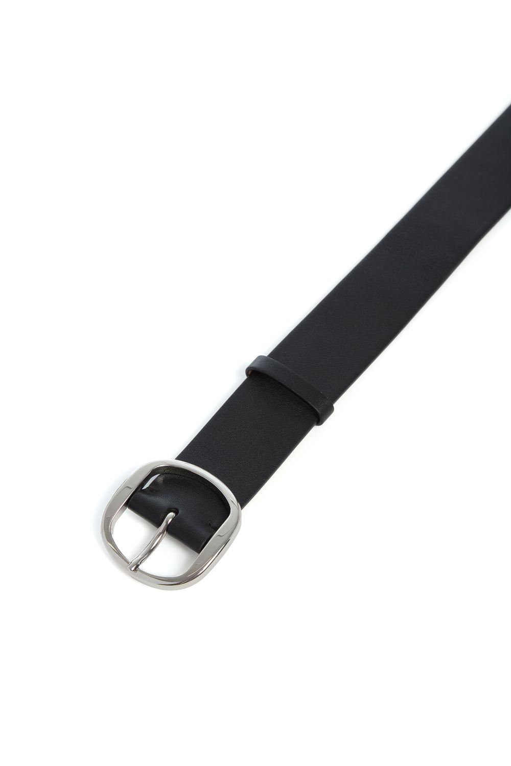 Elster Buckle Belt in Black Leather