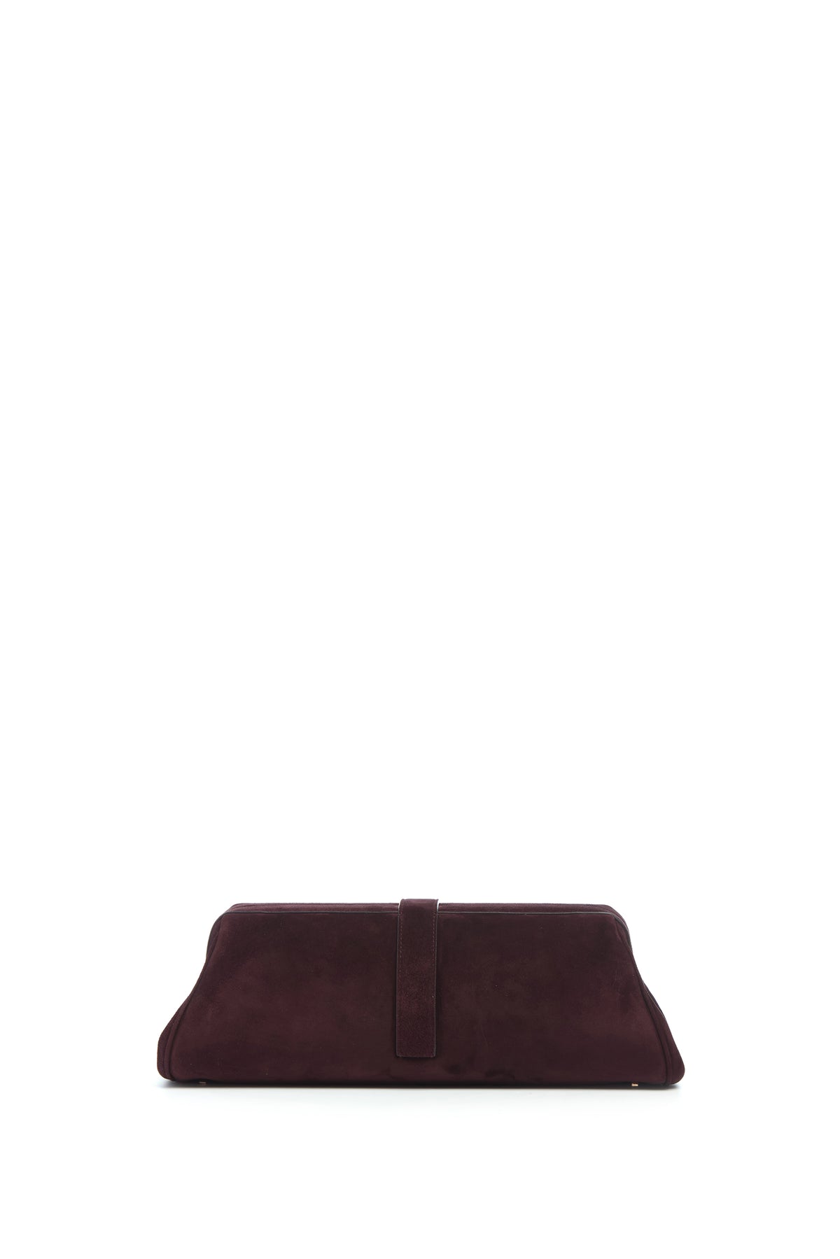 Paola Clutch in Bordeaux Suede