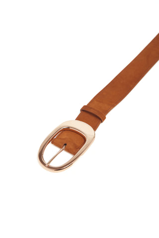 Lozewce Belt in Cognac Suede
