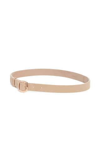 Thin Elster Belt in Light Beige Suede