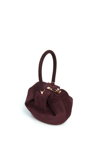Demi Bag in Bordeaux Suede