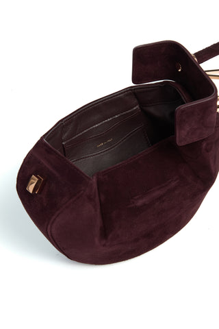 Demi Bag in Bordeaux Suede