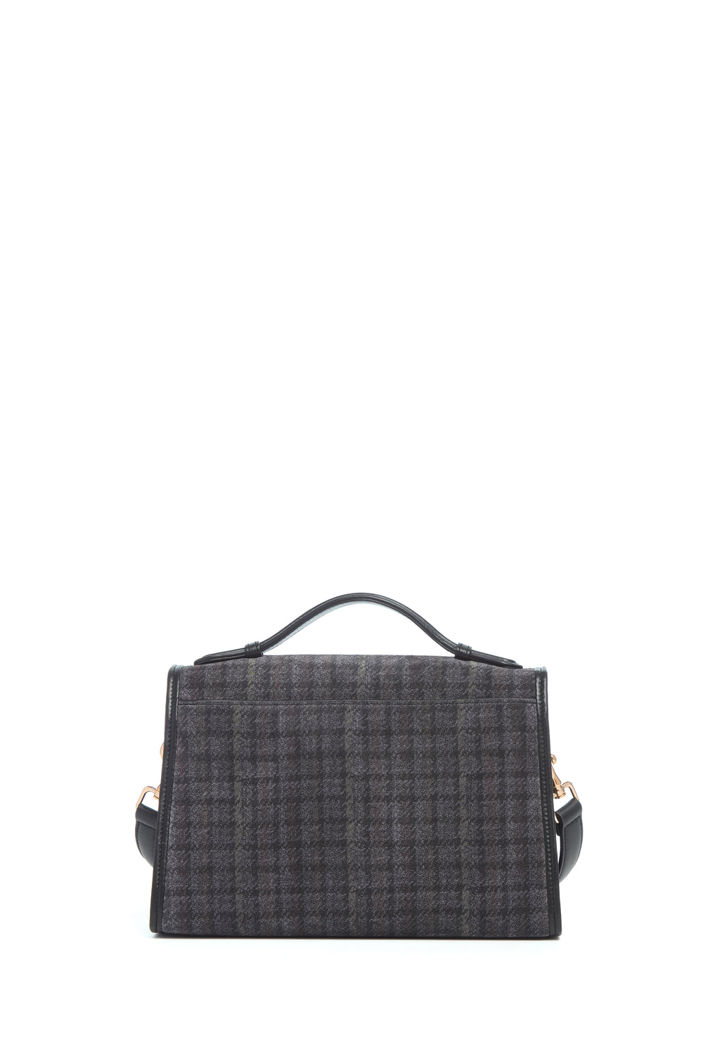 Medium Leonora Bag In Charcoal Multi Leather Houndstooth