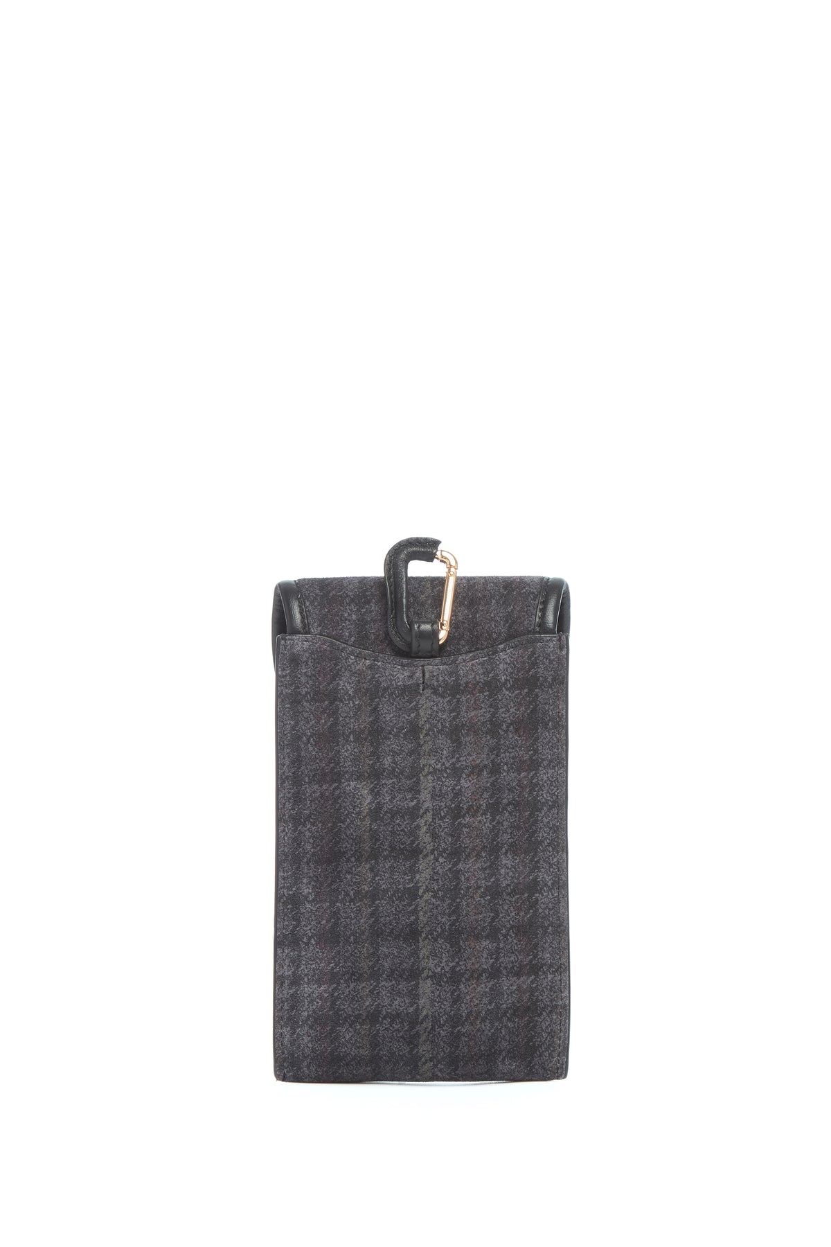 Sunglass Pouch In Charcoal Multi Leather