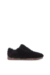 Ohio Sneakers in Black Shearling