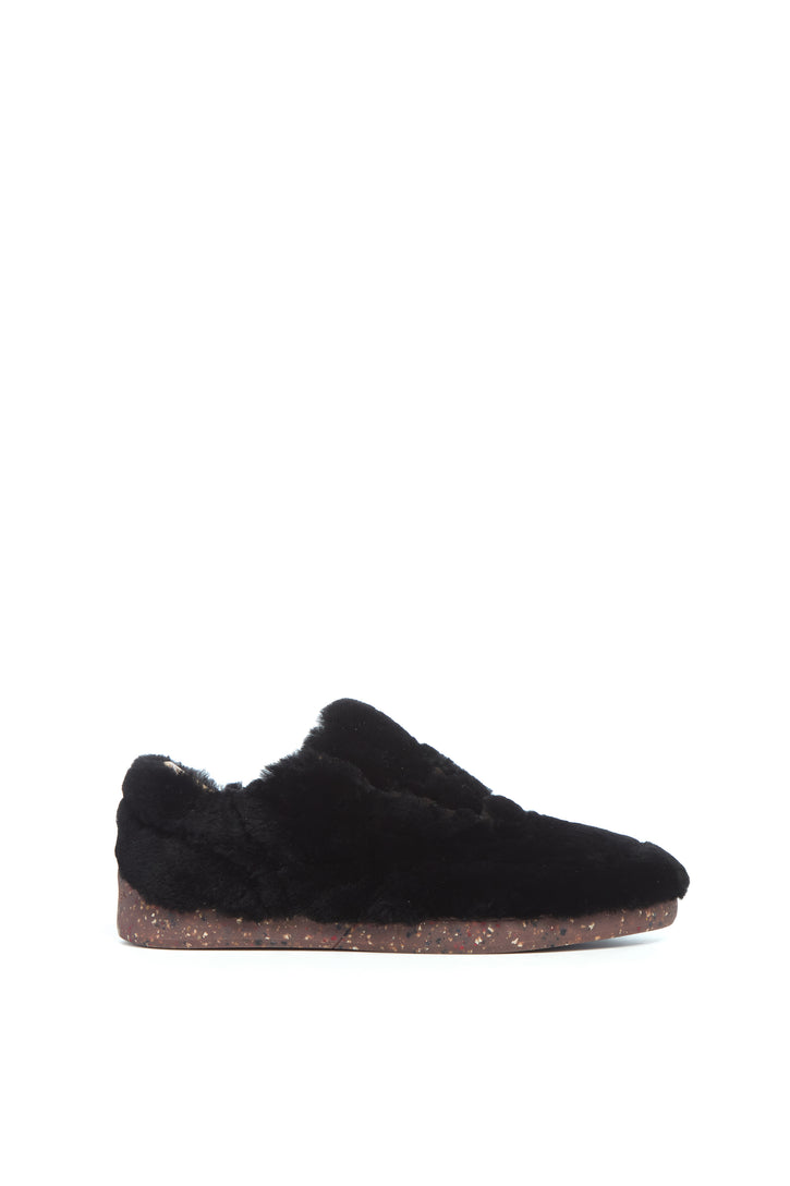 Ohio Slip-on Sneaker in Black Shearling