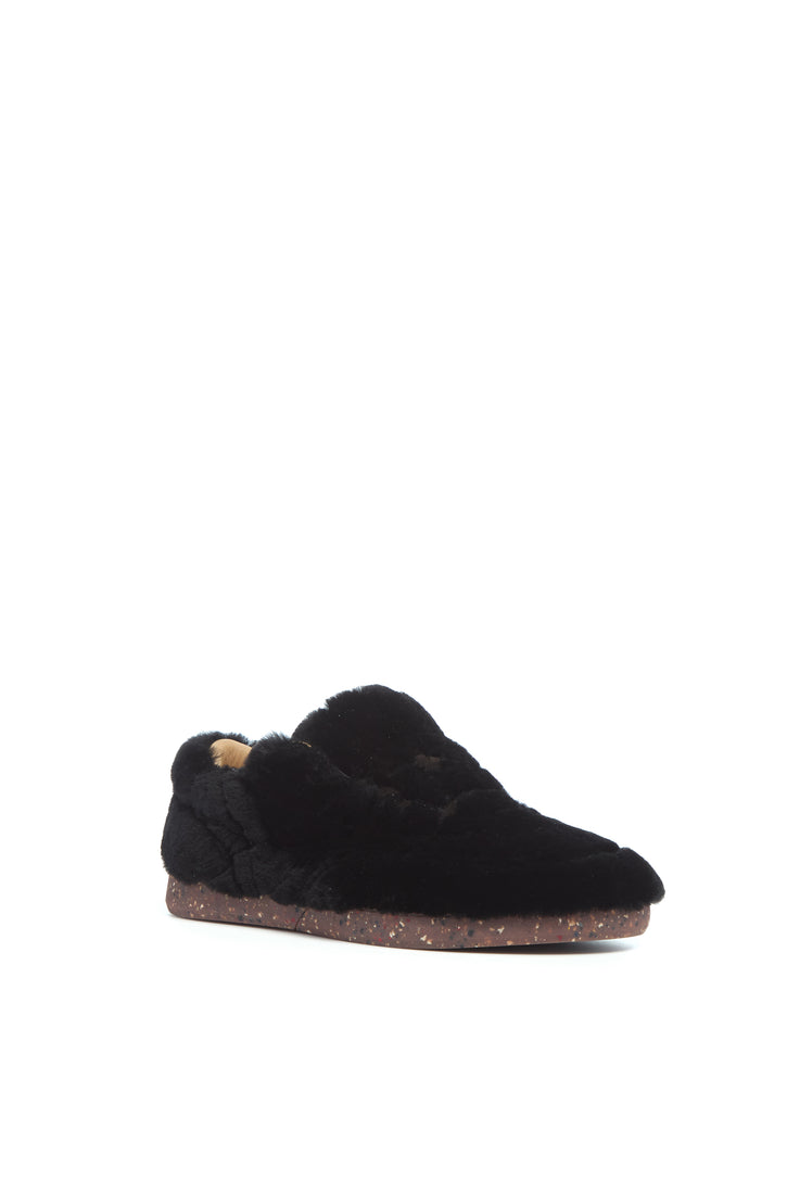 Ohio Slip-on Sneaker in Black Shearling
