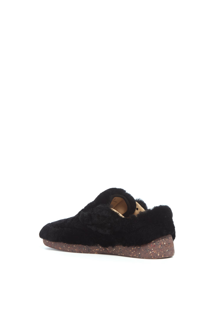 Ohio Slip-on Sneaker in Black Shearling