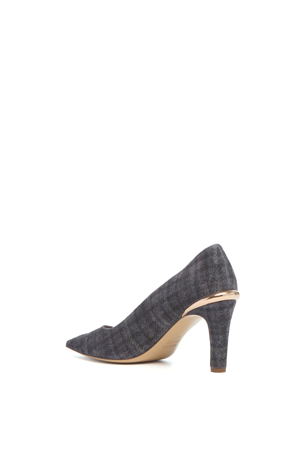 Edwina Heel in Charcoal Multi Leather