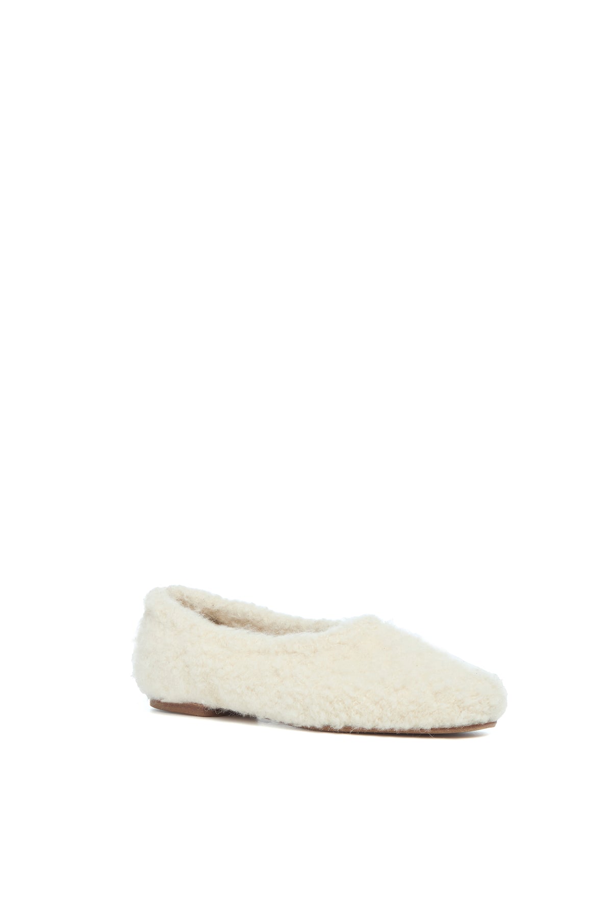 Emperor Flat in Ivory Silk Cashmere Boucle