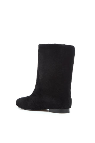 Tina Ankle Boot in Black Shearling