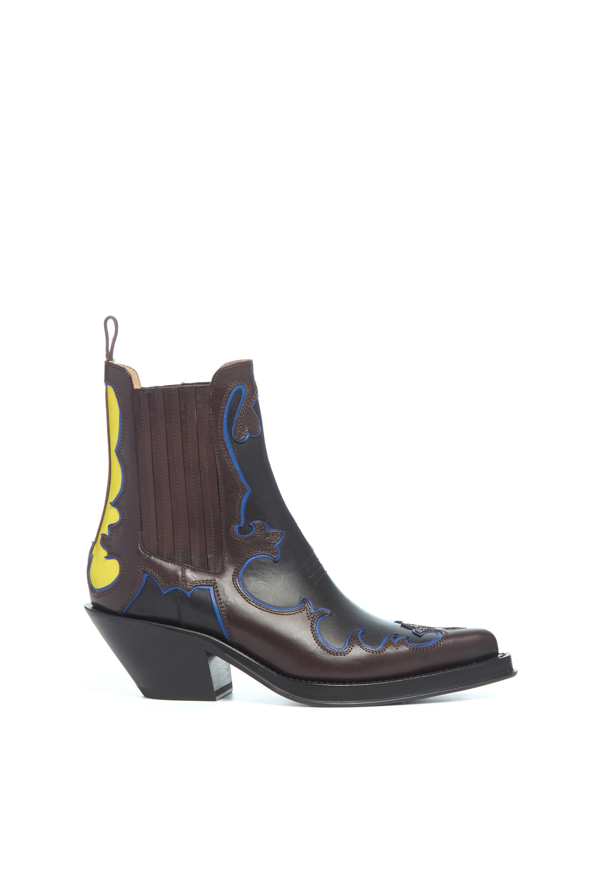 Cassidy Bootie in Black Multi Leather