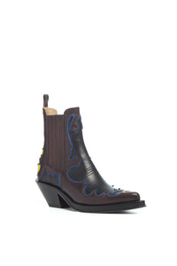 Cassidy Bootie in Black Multi Leather
