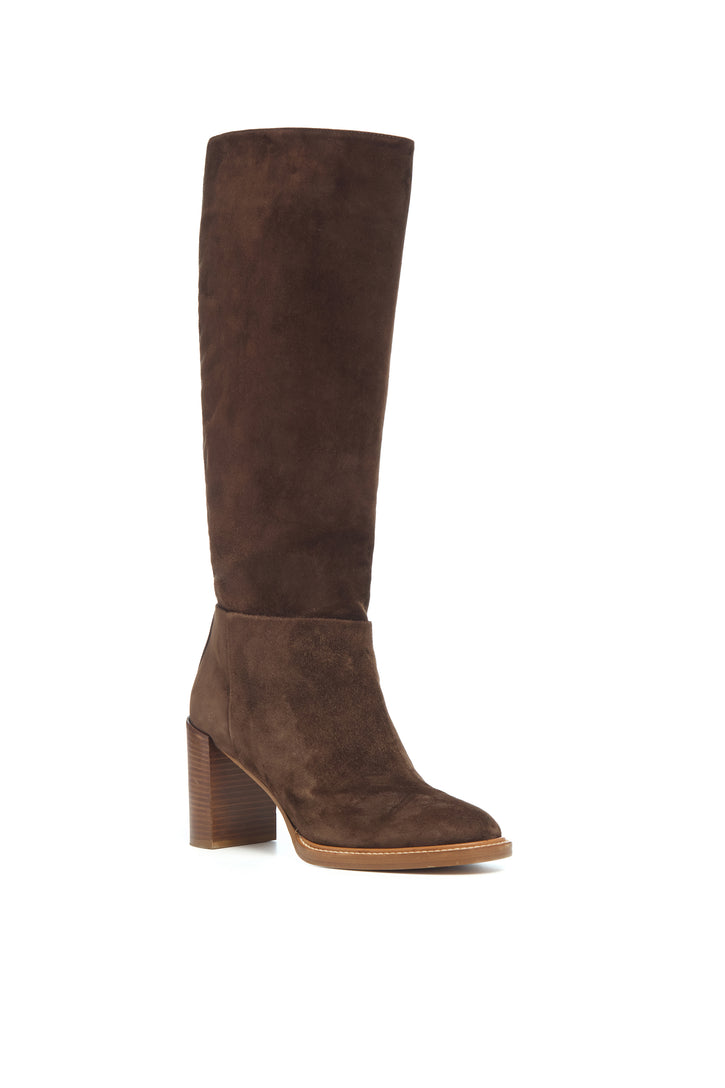 Bocca Knee-high Boot in Dark Chocolate Suede