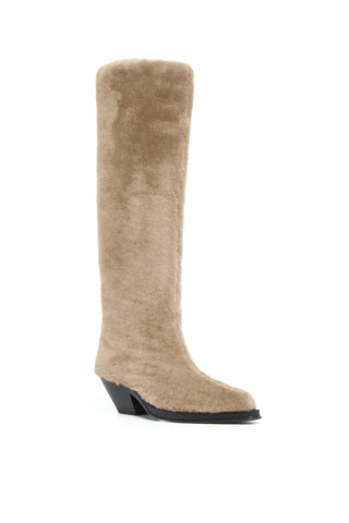 Waite Tall Boot in Champagne Shearling