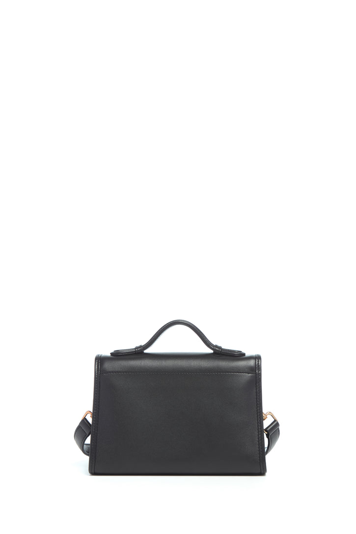 Hand Painted Small Leonora Flap Bag in Floral Multi Leather