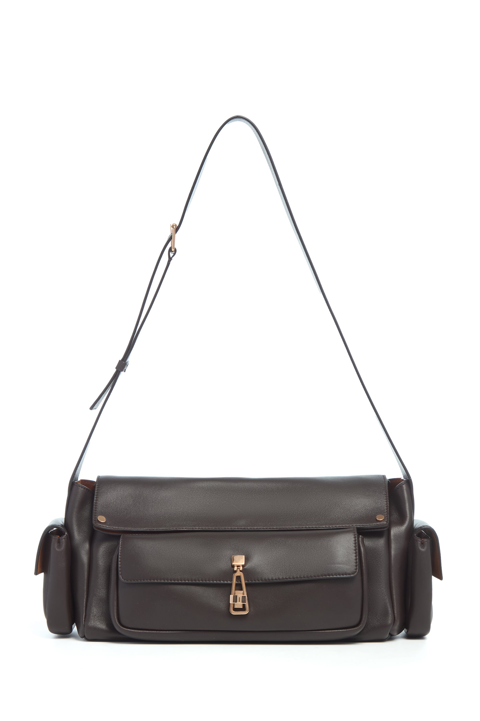 バッグ nunc Supermarket Leather bag Jebb Bag in Chocolate Nappa Leather – Gabriela Hearst