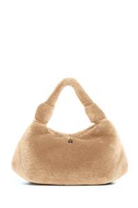 Small Antonia Bag in Champagne Shearling