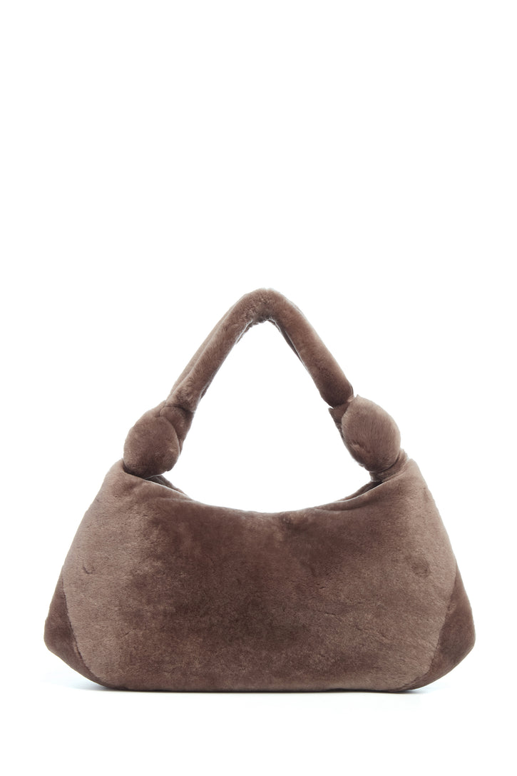 Small Antonia Bag in Mocha Shearling
