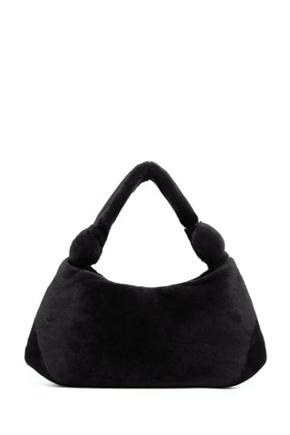 Small Antonia Bag in Black Shearling