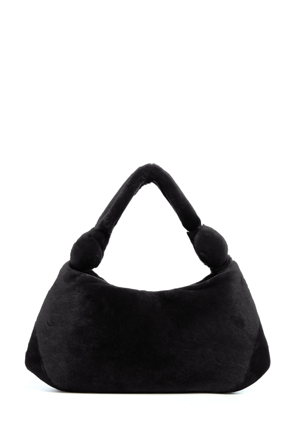 Small Antonia Bag in Black Shearling